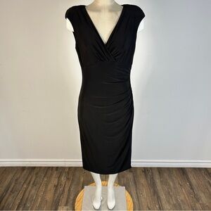 Lauren Ralph Lauren Elegant Black Midi Dress 6